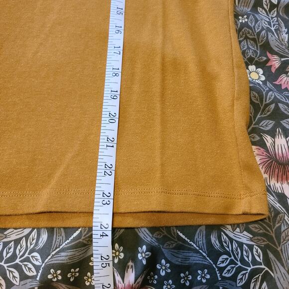 Madewell Tomboy Pocket Tee Women M Olive Surplus Mustard Casual Basic Boxy Shirt - Picture 7 of 7